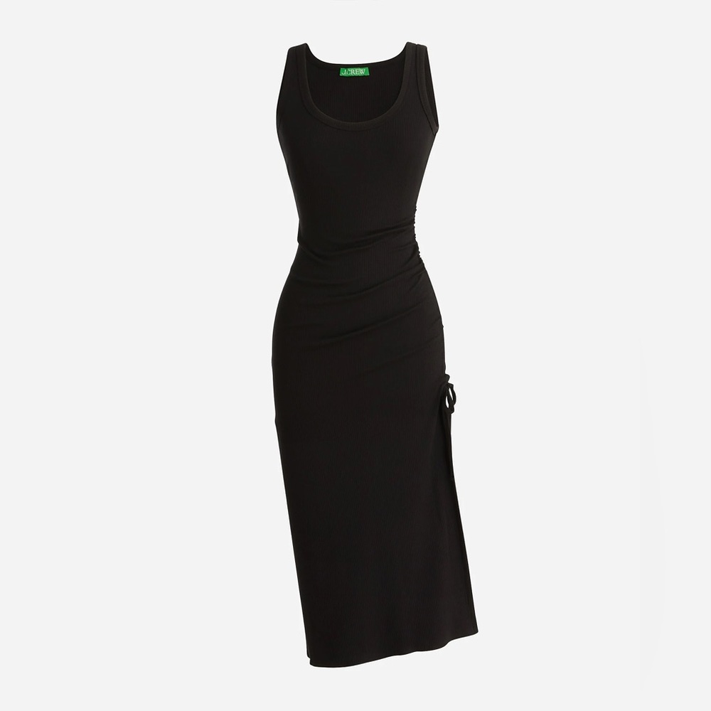 NWOT J.Crew Ruched midi dress in vintage rib BP250